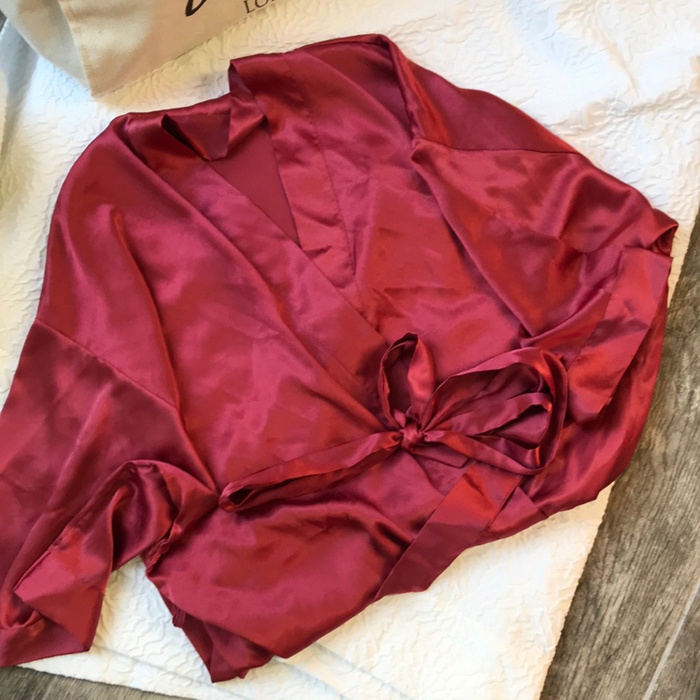 Victoria Secret Robe & Slip Oriental Pattern 💜 - Picture 4 of 4